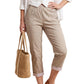 📢📢40% OFF !! ⏰Women Casual Slim Fit Cropped Pants