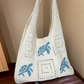 📢📢50% OFF !! ⏰Turtle Pattern Crochet Tote Bag