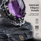 📢📢50% OFF !! ⏰Vintage Lace Amethyst Ring