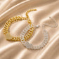 📢📢50% OFF !! ⏰Sparkly Rhinestone Butterfly Anklet Bracelet