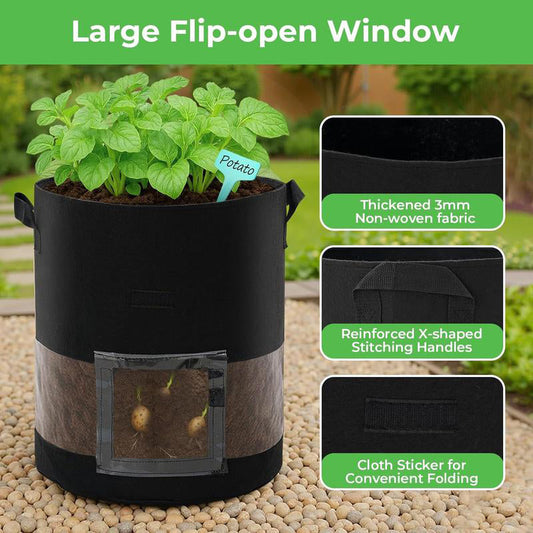 📢📢50% OFF !! ⏰Thickened Grow Bag with Handle