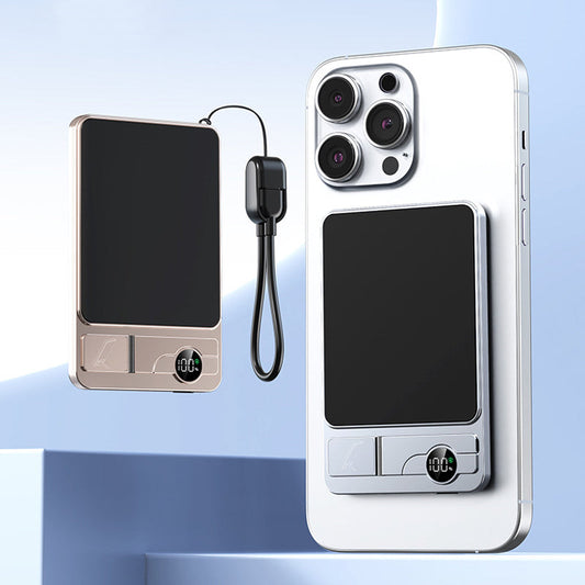 📢📢40% OFF !! ⏰3-in-1 Magnetic Wireless Portable Charger with Kickstand