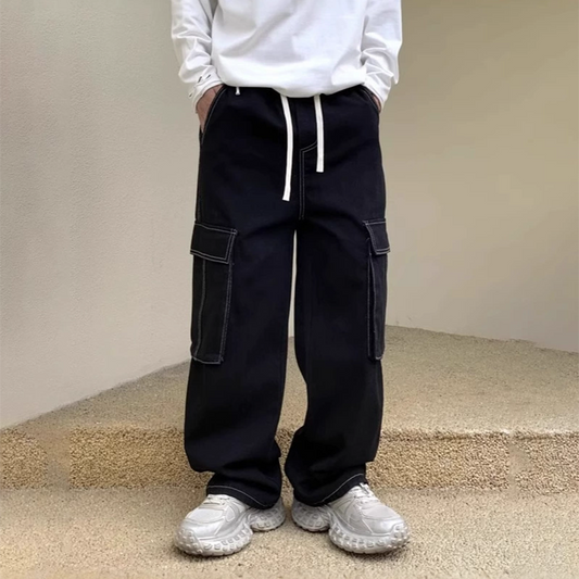 📢📢40% OFF !! ⏰Utility Wide-Leg Cargo Jeans