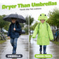 📢📢50% OFF !! ⏰Waterproof Kids Rain Poncho with Hood