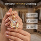 📢📢50% OFF !! ⏰Tri-Tone Angel Guardian Pendant Necklace
