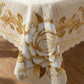 📢📢50% OFF !! ⏰Waterproof Gold Rose Tablecloth