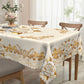 🌸 LIMITED TIME 50% OFF! 🍽️ Waterproof Gold Rose Tablecloth – Embossed Effect, Stain-Resistant & Elegant for Dining ✨