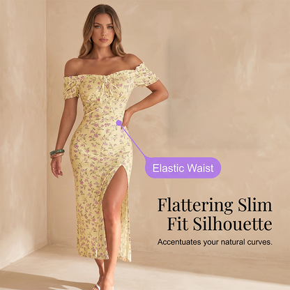📢📢40% OFF !! ⏰Women's Off-Shoulder Floral Dress