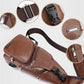 📢📢50% OFF !! ⏰Exquisite Gift - Men's Multifunctional High Quality Leather Chest Bag