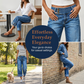 📢📢40% OFF !! ⏰Women Wide Leg Cropped Jeans Button High Waist Denim Pants