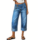 📢📢40% OFF !! ⏰Women Wide Leg Cropped Jeans Button High Waist Denim Pants