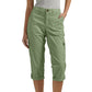 📢📢40% OFF !! ⏰Multi-Pocket Solid Color Casual Cargo Capri Pants