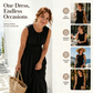 📢📢40% OFF !! ⏰Women's Sleeveless Round Neck Wrap-Waist Maxi Dress