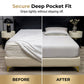 📢📢40% OFF !! ⏰Premium Cooling Fitted Sheet Set