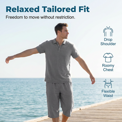 📢📢40% OFF !! ⏰Men's Linen Shirt and Casual Pants Set