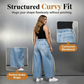 📢📢40% OFF !! ⏰Women's Wide-Leg Jeans with Patch Pockets