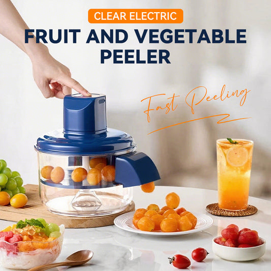 📢📢40% OFF !! ⏰Transparent Electric Fruit and Vegetable Peeler