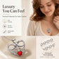 Infinity Heart Cross Necklace with Wing Pendant