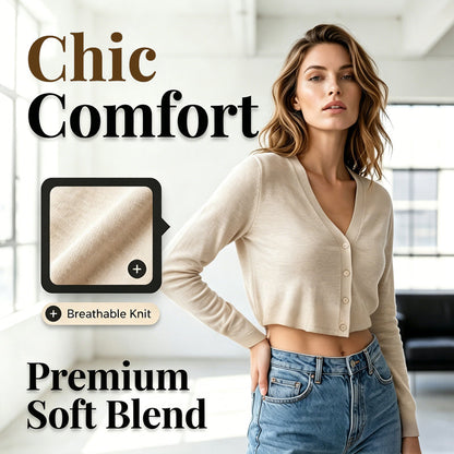 📢📢50% OFF !! ⏰Women Thin Cropped Cardigan Button Front Summer Shawl for Slip Dress