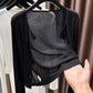 Women Thin Cropped Cardigan Button Front Summer Shawl for Slip Dress