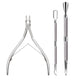 📢📢50% OFF !! ⏰3-Piece Stainless Steel Cuticle Care Tool Set