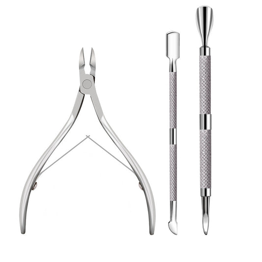 📢📢50% OFF !! ⏰3-Piece Stainless Steel Cuticle Care Tool Set