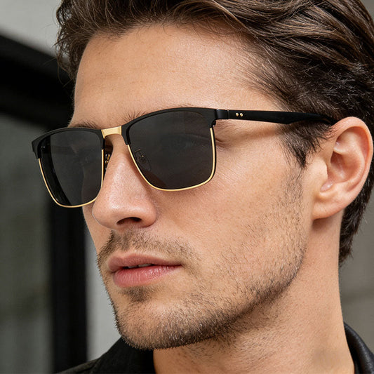 📢📢40% OFF !! ⏰Retro Square Metal Frame Sunglasses