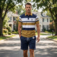 📢📢40% OFF !! ⏰Men's Striped T-Shirt & Shorts  2-Piece Set