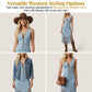 📢📢40% OFF !! ⏰Retro Western Tassel Sleeveless Slim Dress