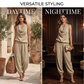 📢📢40% OFF !! ⏰ CHIC DRAPED HALTER NECK JUMPSUIT — Breathable Wide-Leg Silhouette & Elegant Day-to-Night Style ✨