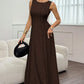 📢📢40% OFF !! ⏰Women's Sleeveless Pleated A-Line Maxi Dress