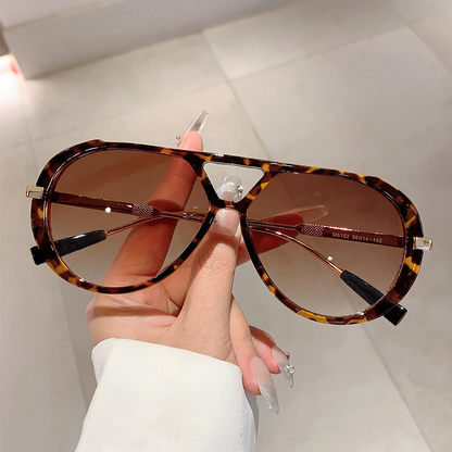 📢📢50% OFF !! ⏰Retro Leopard Print Frame Sunglasses