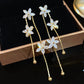 📢📢50% OFF !! ⏰Women's Sparkling Flower Tassel Earrings