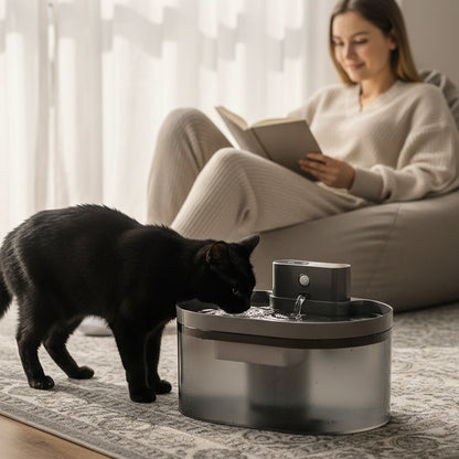 📢📢40% OFF !! ⏰Smart Motion-Sensing Cat Water Fountain