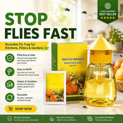 📢📢50% OFF !! ⏰Indoor and Outdoor Hanging Fly Trap