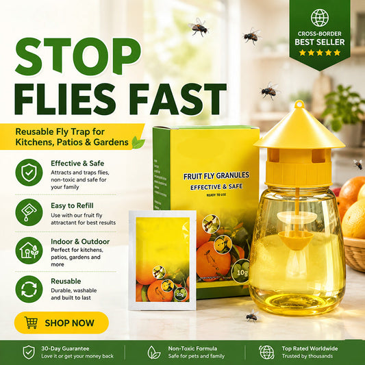 📢📢50% OFF !! ⏰Indoor and Outdoor Hanging Fly Trap