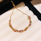 📢📢50% OFF !! ⏰Retro Crossover Twisted Multicolor Zircon Adjustable Bracelet for Women