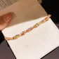 📢📢50% OFF !! ⏰Retro Crossover Twisted Multicolor Zircon Adjustable Bracelet for Women