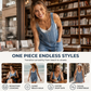 📢📢40% OFF !! ⏰Women's Summer Loose Denim Overall Shorts