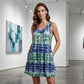 📢📢50% OFF !! ⏰Women's Sleeveless V-Neck Tie-Dye Dress