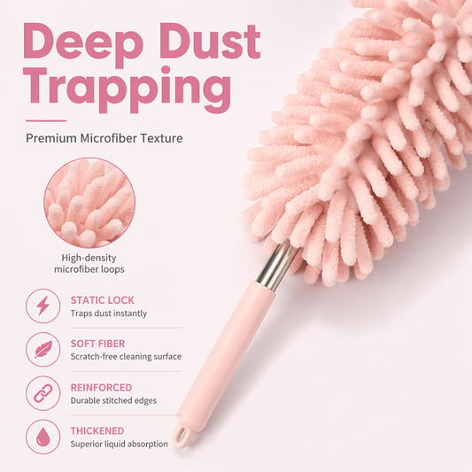 📢📢40% OFF !! ⏰Microfiber Gap Dusting Brush with Washable Detachable Head