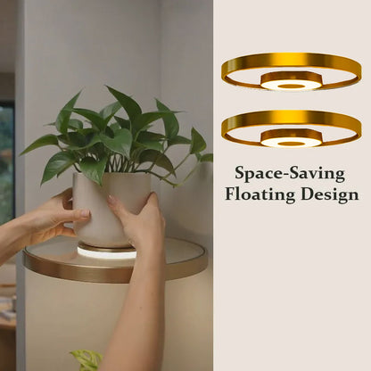 📢📢40% OFF !! ⏰Floating Wall Shelf with Built-in Ambient LED Light