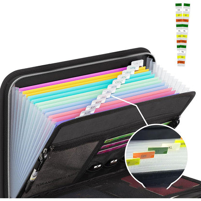 📢📢35% OFF !! ⏰Fireproof Accordion File Folder with Handle