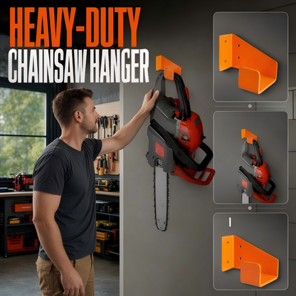 📢📢50% OFF !! ⏰Heavy-Duty Wall Mount Chainsaw Hanger