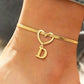 📢📢50% OFF !! ⏰Heart Initial Anklet Snake Chain