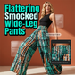 📢📢40% OFF !! ⏰Women's Smocked High Waist Wide-Leg Pants