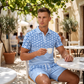 📢📢40% OFF !! ⏰Men’s Casual Short Sleeve Top & Shorts Set