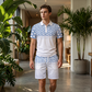 📢📢40% OFF !! ⏰Men’s Casual Short Sleeve Top & Shorts Set