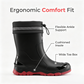 📢📢40% OFF !! ⏰Unisex Mid-Calf Waterproof Rain Boots
