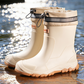 📢📢40% OFF !! ⏰Unisex Mid-Calf Waterproof Rain Boots